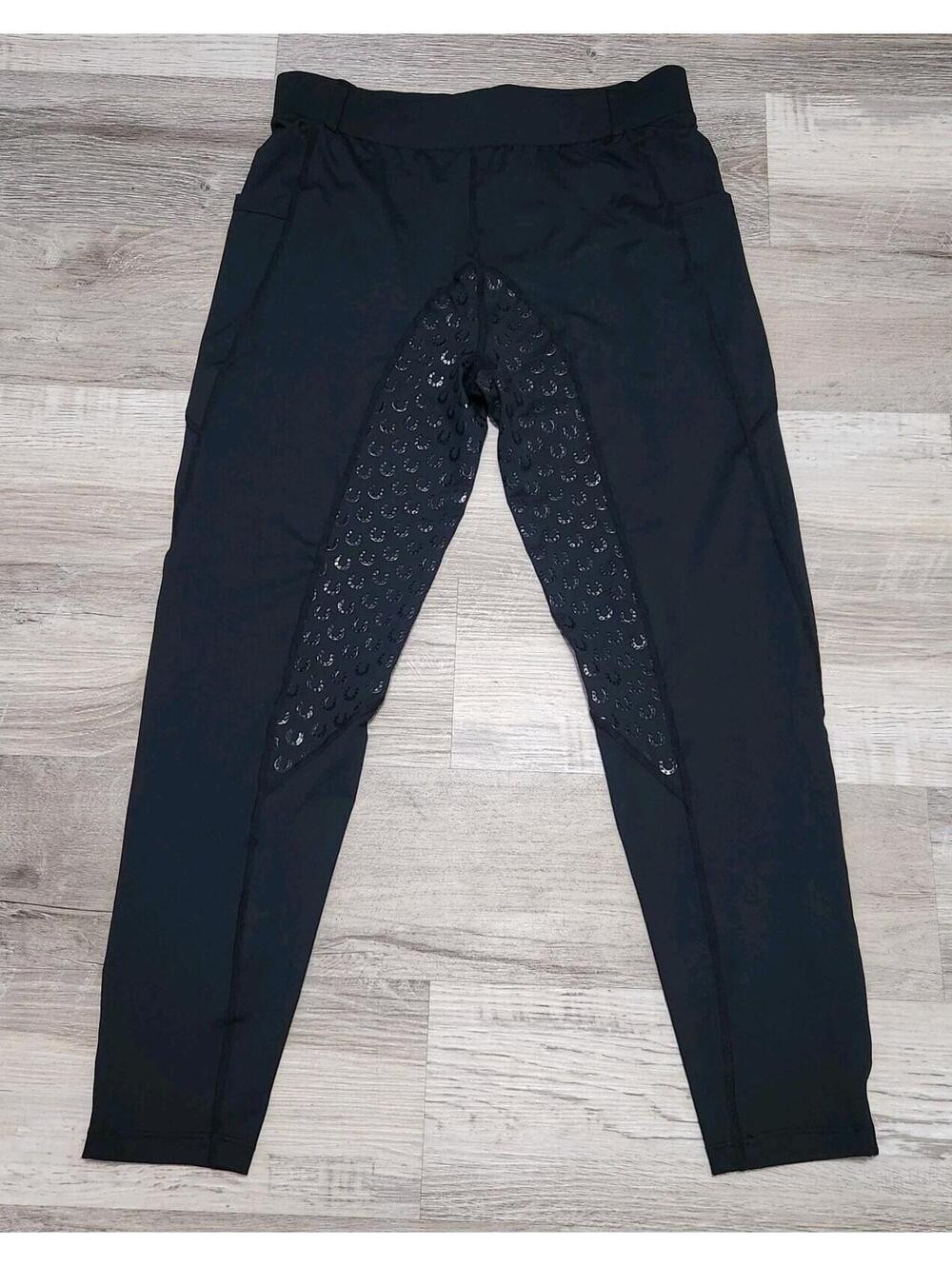 Fitst4 Sports Horse Riding Leggings Tights Pants Black Large Equestrian Breeches